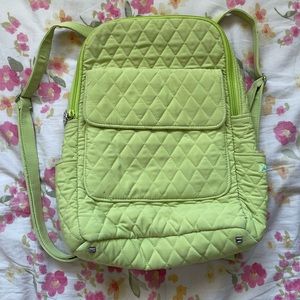 Green Vera Bradley Mini Backpack